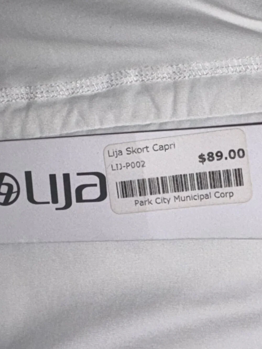NWT LIJA Golf Skirted Leggings Skort Capri Size XS White
